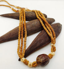Load image into Gallery viewer, Multi-Strand Morototó & Rubber Tree Seed Necklace