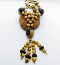 Load image into Gallery viewer, Jarina & Rubber Tree Seed Pendant Necklace