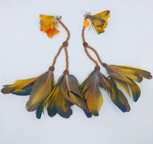 Cargar imagen en el visor de la galería, Amazonian Macaw Feather Earrings