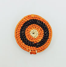 Cargar imagen en el visor de la galería, Orange and Black Tucuma Woven Jewelry Box