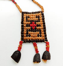 Load image into Gallery viewer, Wai-Wai Morototo Seeds Geometric Pattern Medallion Necklace