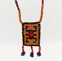 Load image into Gallery viewer, Wai-Wai Morototo Seeds Geometric Pattern Medallion Necklace