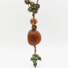 Load image into Gallery viewer, Green Acai and Jarina Cluster Necklace