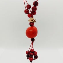 Load image into Gallery viewer, Red Acai and Jarina Cluster Necklace