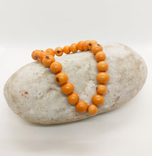 Cargar imagen en el visor de la galería, Salmon Acai Elastic Bracelet from the Amazon