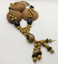 Load image into Gallery viewer, Jarina &amp; Rubber Tree Seed Pendant Necklace
