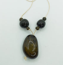 Load image into Gallery viewer, Green Jarina &amp; Açaí Pendant Necklace
