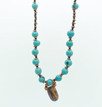 Load image into Gallery viewer, Blue Açaí and Amazonian Beads Necklace
