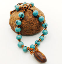 Load image into Gallery viewer, Blue Açaí and Amazonian Beads Necklace
