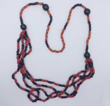 Load image into Gallery viewer, Multi-Strand Morototo and Wood Beads Necklace
