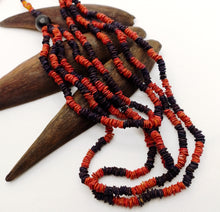 Load image into Gallery viewer, Multi-Strand Morototo and Wood Beads Necklace
