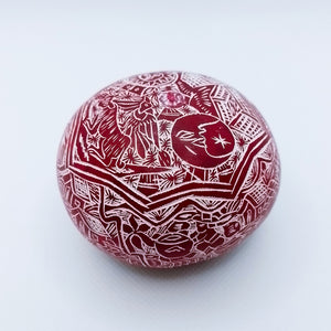 Carved Gourde