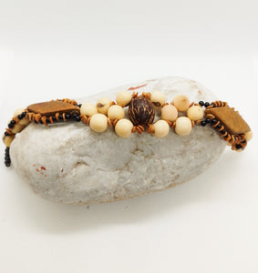 Acai Seeds Cluster and Pona Seed Bracelet