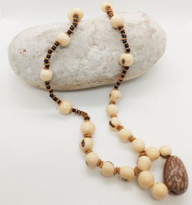 White Acai and Pona Bead Necklace