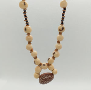 White Acai and Pona Bead Necklace