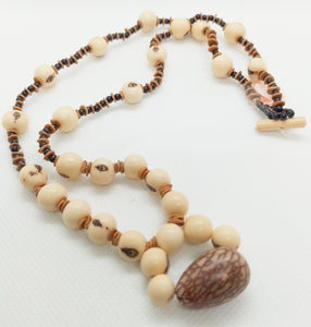 White Acai and Pona Bead Necklace