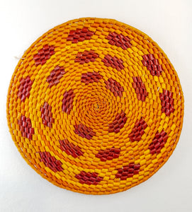 Orange Turiarte Woven Circle