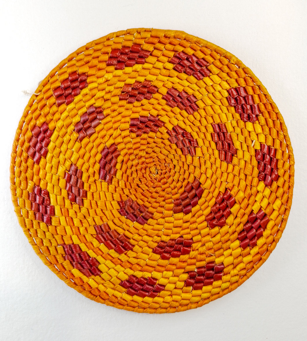 Orange Turiarte Woven Circle