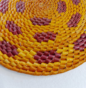 Orange Turiarte Woven Circle