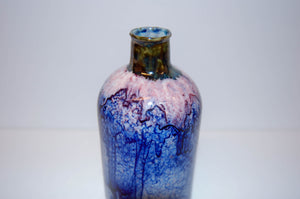 Blue/Red Waterfall Medium Vase