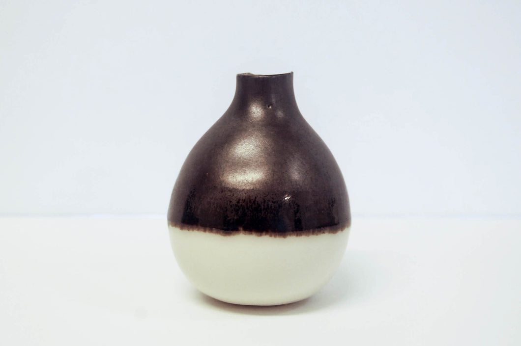 Black Lava Pear Vase